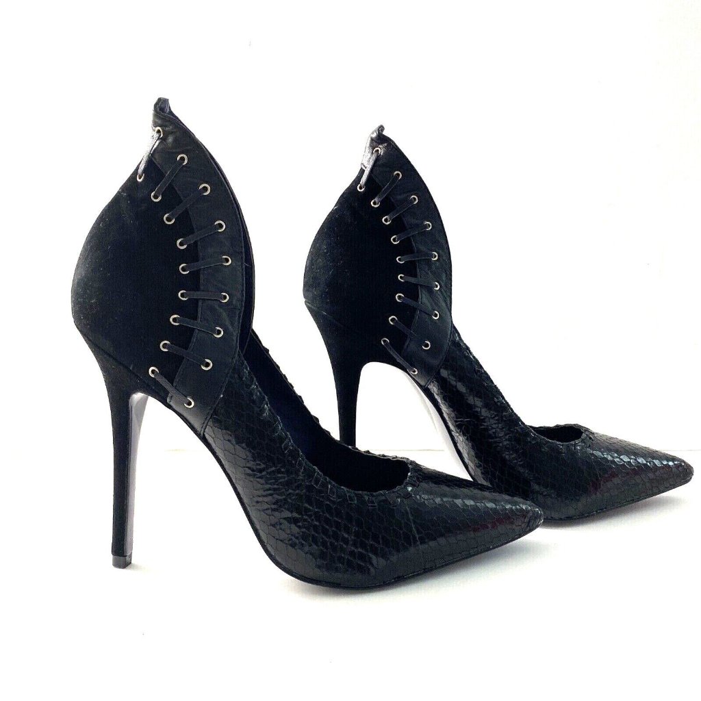London Trash Dani Women’s Stiletto Heels Pumps Leather Shoes Nib